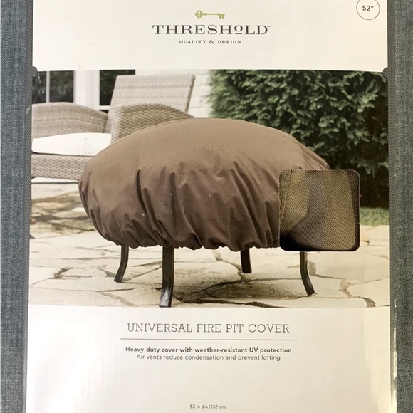 🔥Threshold Round Universal Fire Pit Cover 52”🔥 NWT - Picture 3 of 7